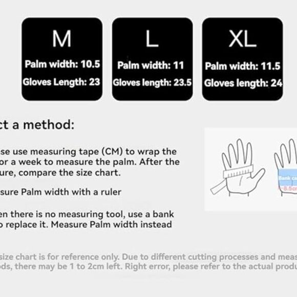 Winter Touchscreen Cycling Gloves, Fleece Lined For Outdoor Hiking & Skiing - XL - Picture 5 of 10